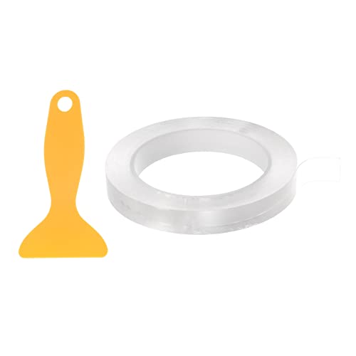 Image of HARFINGTON Caulk Strip Tape Clear 0.6 inch x33Ft Waterproof Sealing Tape with Sealing Tool for Kitchen Cooktop Sink Bathtub Shower Toilet