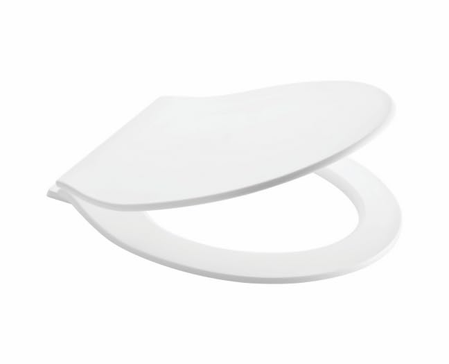 Cera Toilet Seat Cover, White, Pp (polypropylene), Elongated, Modern, 43.5x35.5 cm, 1 Piece (Carat Seat Cover)-image-22
