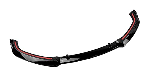 Lèvre de becquet pare-chocs avant pour Audi A4 B9 S4 lame noir brillant