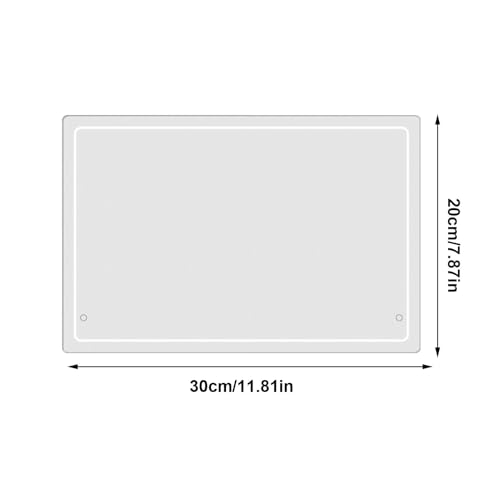 Tableau blanc de bureau acrylique contre l'accumulation de papier