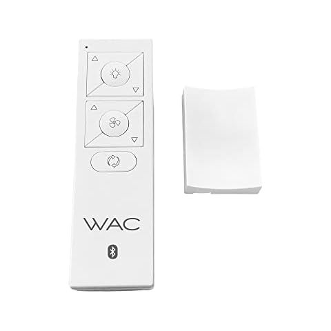 6-Speed Ceiling Fan Wireless Bluetooth Remote Control Wall Cradle in White Cover