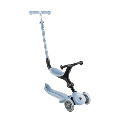 Globber Primo Lights – 3-Rad-Kinderroller Mit Leuchtenden Rädern, Höhenverstellbar, Für 3–7 Jahre, Pastellrosa