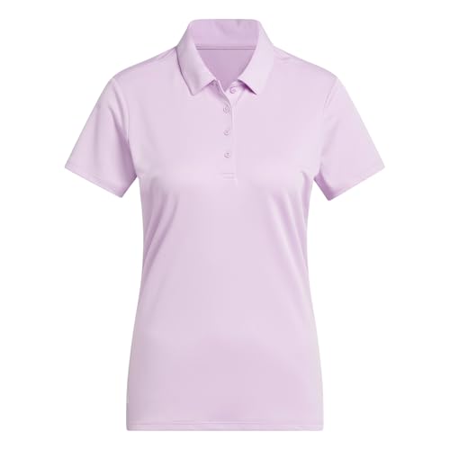 Adidas Polo de Manga Corta para Mujer, Talla XXL, Color Lila Transparente