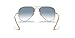 Ray-Ban RB3025 Classic Aviator Sunglasses, Gold/Clear Gradient Blue, 55 mm