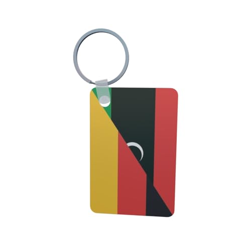 U24 Porte-clés Libye Allemagne en aluminium 50 x 47 mm