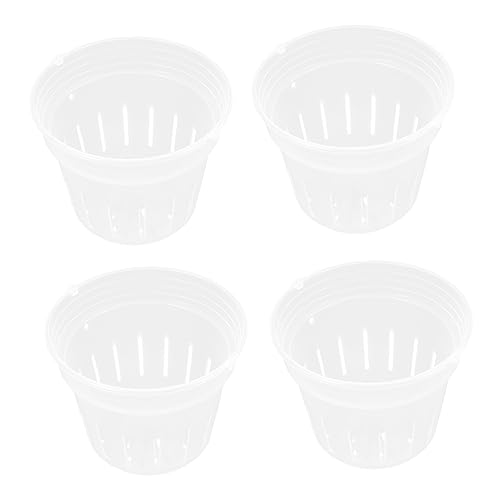 BESTonZON 4Pcs Orchid Planting Cups Breathable Nursery Pots for Gardening Durable and Deform Resistant for Orchids and Flowers for Gardens and Balconies