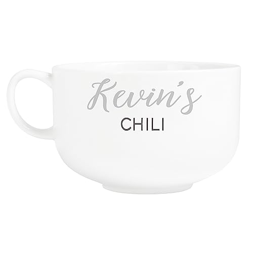 Let's Make Memories Personalized Ceramic Oversized Bowl - Holds 32 oz. - w/Handle - Black