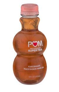 POM Wonderful Pomegranate Peach Passion Tea Plastic Bottle 12 oz Pack of 6
