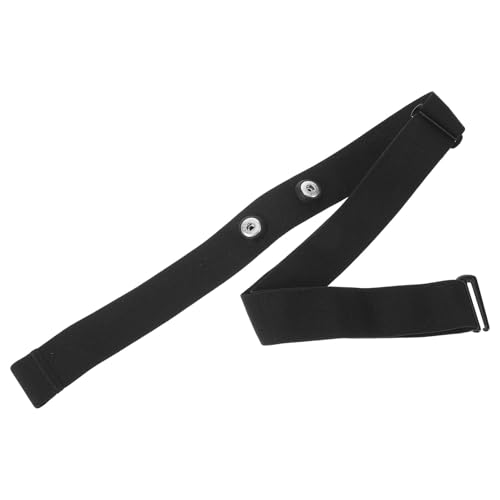 YARNOW Correa de Pecho Ajustable Negra 3x110 Cm de Silicona para Monitor de Frecuencia Cardíaca, Reemplazo para Entrenamiento Deportivo, Gimnasio y Running, Banda Compatible