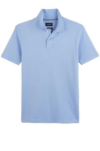EDEN PARK Polo Homme Bleu Clair en Coton Pima Stretch 5XL