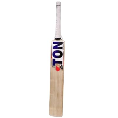 TABAKH SS Dhoni TON Thala Players Jumbo Premium Kashmir Willow Leather Ball Cricket Scoop Bat Adult Size - Short Handle (Cover Included)