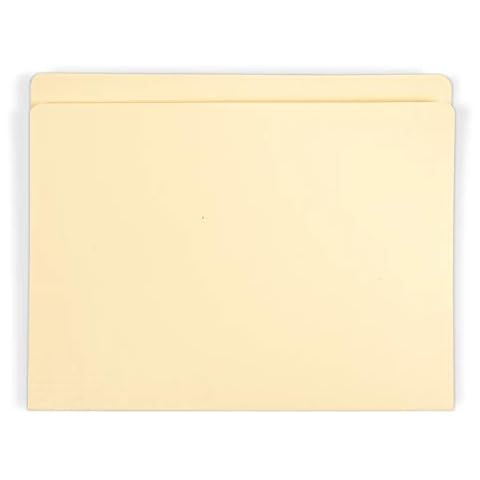 Gaylord Archival Archival-Quality Letter Size Cream File Folders w/Full 1" Tabs (100-Pack) Cover