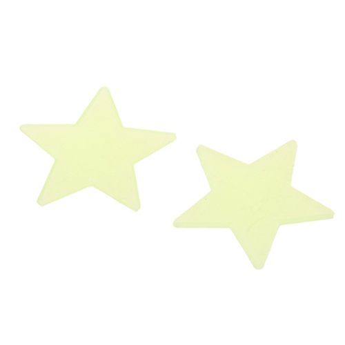 100 peças de adesivos de vinil com placa luminescente de qualidade de estrelas que brilham no escuro