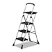 Cosco CSC11880PBLW1 MAXTM WORK PLATFORM PROJECT LADDER, 225LB DUTY RATING, 22WX31DX55H, STEEL, BLACK1 EA