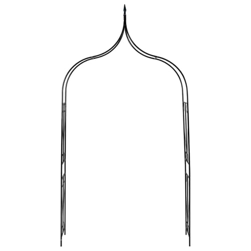 Arco da giardino in ferro, struttura robusta e pratica per piante rampicanti, dimensioni 142x37x275 cm, design funzionale e stiloso per decorazione giardino e eventi speciali