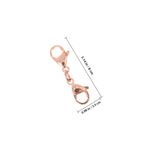 Fermoir mousqueton double bout pour réparer un collier cassé facilement