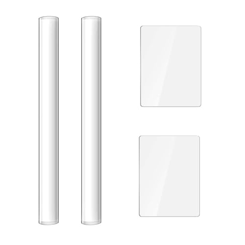 YFaith 4 Pièces Kit Argile Autodurcissante, Rouleau d'argile et Feuille Acrylique Outils Argile, Transparent Outil Sculpture Argile, Kit Poterie pour Modeler,...