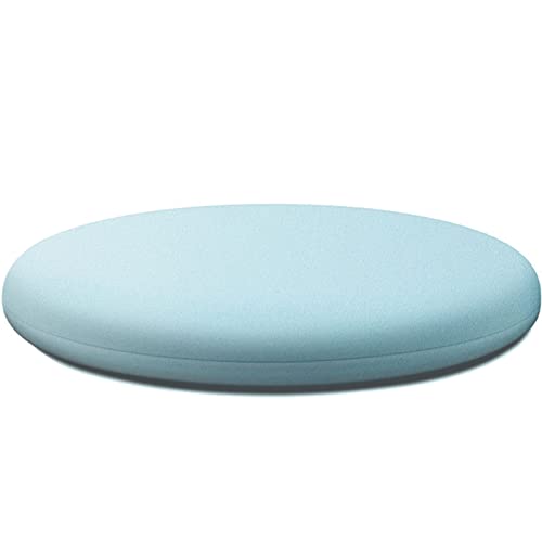 Coussin de chaise rond mousse à mémoire de forme amovible bleu clair pour cuisine - 2