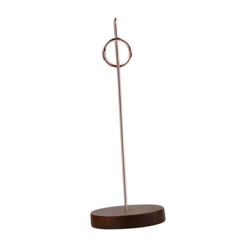 SM SunniMix Place Cards Holder Reserved Sign DIY Crafts Portable Antislip Cardholder Table Menu Holder for Photo Party Tabletop Reception, Rose Gold