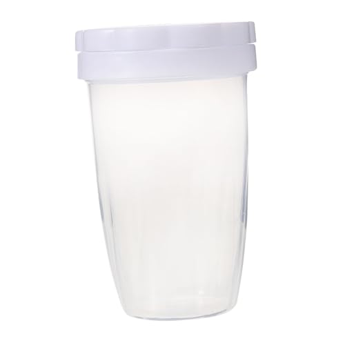 MOLUCKFU Duster Powder Sugar Sifter Cocoa Flour Shaker Reusable Chocolate Powder Shaker Coffee Sifter with Lid Fine Mesh Shaker Flour Shaker Took Coffee Sifter Dredgers Salt Shaker White Pp