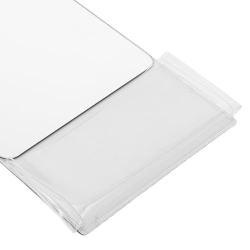 Miroir magnétique de casier portable : lot de 2 miroirs blancs de poche contre le désordre - 4