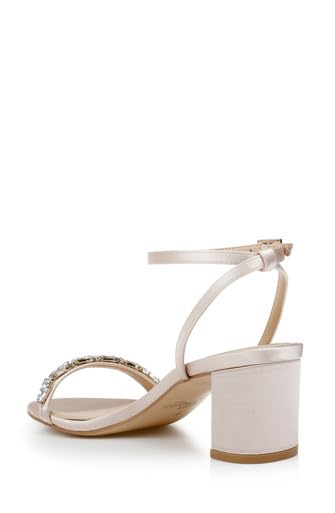 Jewel Badgley Mischka Danni Low Block Heel Sandal4
