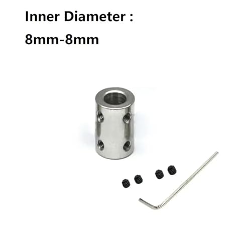 Acoplamiento de eje rígido 8mm conector de transmisión motor CNC 5