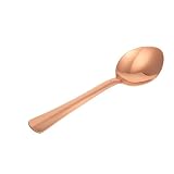 CigeZaus Pure Copper Spoon – 6 Inch (15cm) Handcrafted Solid Copper Stirring Spoon for Coffee, Tea, Dessert, Cocktails & Kitchen Use