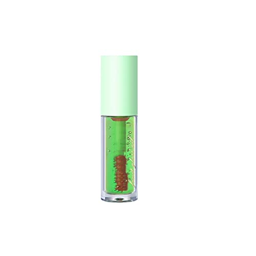 FGUUTYM Warm Changing Fruit Lip Oil Water Gloss Lip Glaze Hidratante y Nutritiva Loción de Labios 2 ml Set de productos de belleza (D, talla única)