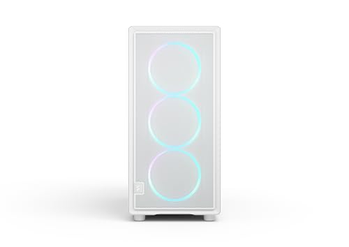 Gabinete para PC Fractal Design Epoch XL Blanco RGB con Vidrio Templado Transparente y Alta Ventilación - Panel Frontal de Malla - Incluye 3 Ventiladores Momentum 14 RGB miniatura 2