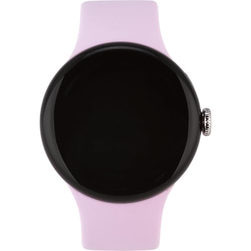 Image of Google Pixel Watch 3 (41 mm) - Android smartwatch with heart rate tracking, advanced running from Fitbit, fitness insights, 24-hour battery - Polished Silver Aluminium Case - Rose Quartz band - Wi-Fi