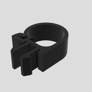 Miniatura 5 de 10 clips de aluminio 8020 para organizar cables, organizador de cables de alta resistencia para cabina de simulador, abrazadera de cable para