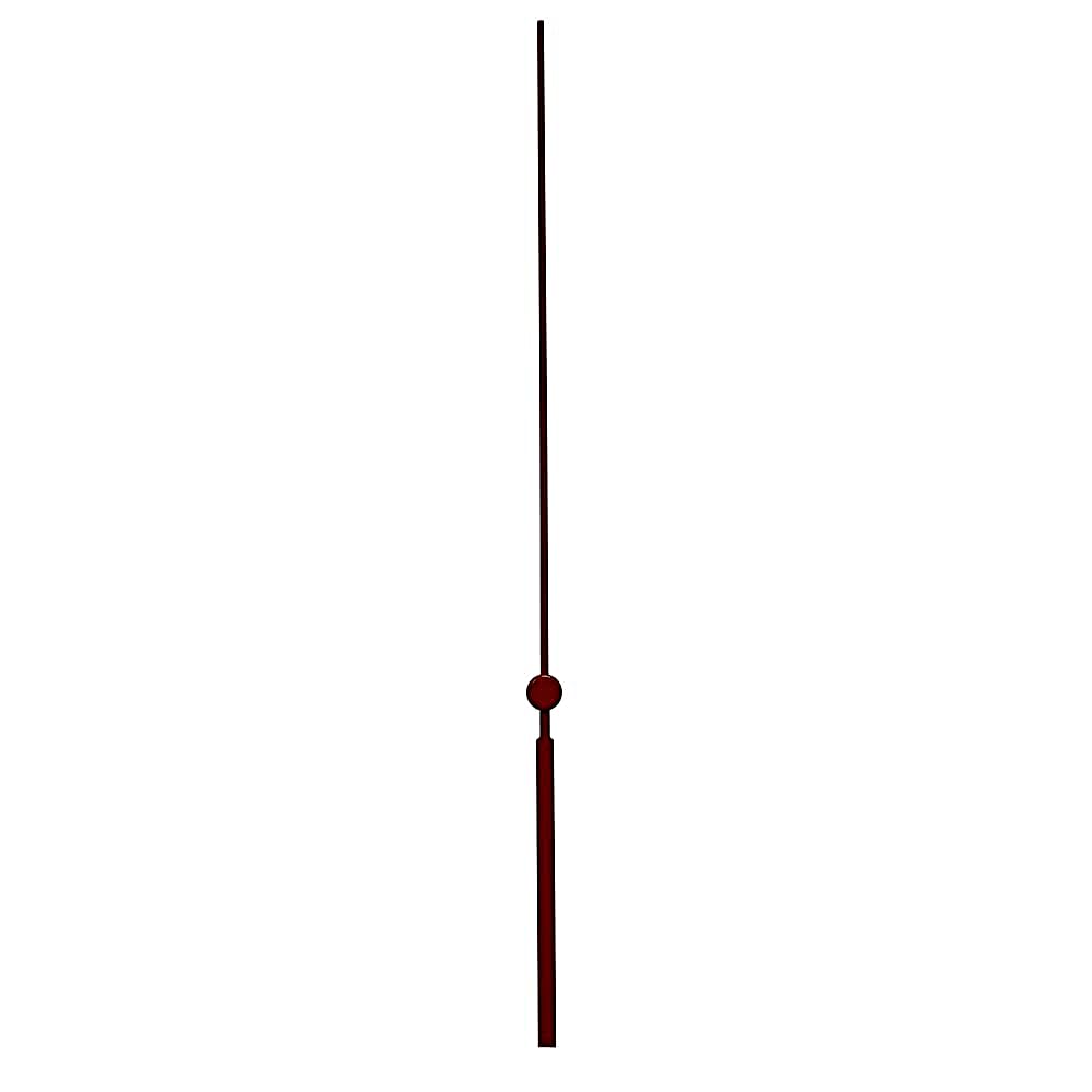 Replacement Long Metal Press Fit Second Hand Compatible With Japanese Quartz Wall Clock Mechanism Movement (10, 130mm Red)