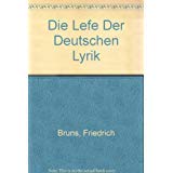 Hardcover Die Lefe Der Deutschen Lyrik Book