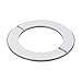 Stainless Steel Pipe Cover for Shower, Gas Water Heater & Boiler Exhaust – Split Design Decorative Rosette Faceplate Cover with Double-Sided Tape, Silvery Chrome Finish(90mm)