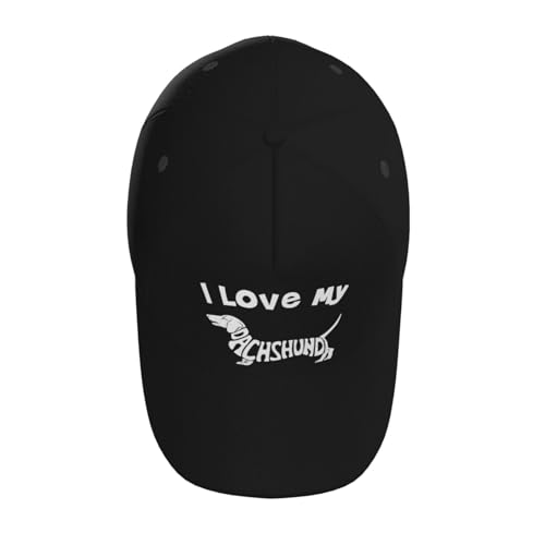 I Love My Daschund Baseball Hats for Men and Women - Classic Adjustable Hats4