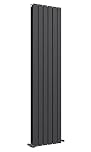 iBathUK Apex Wall Mounted Vertical Double Slim Flat Panel Radiator, Steel Hydronic Central Heating, Modern Tall Designer Radiator for Bathroom, Bedroom, Living Room in Matt Anthracite, 1800mm