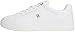 Tommy Hilfiger Women's Leather Court Trainers, White (White), 5