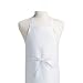 Plain Front Kitchen Apron, White, 3 Pack