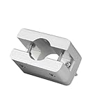 [Wsikafxn] アルミニウム合金テールソケットアダプター ワイヤークランプマウントクリップ 10mmから20mmのケーブル直接入力用 ワイヤークランプスコープ シルバー