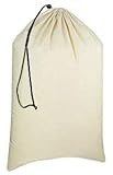 Gratico Laundry Bag 1 Pack Laundry Bag Extra Large Canvas Heavy Duty Laundry Bags Natural Cotton Mul