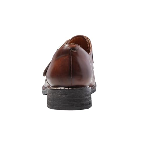 Image of ONEENO Women's Flat Leather Buckle Loafer