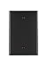 Leviton PJ13-E 1-Gang Blank Wallplate, Midway Size, Black