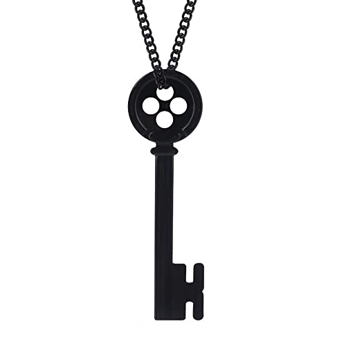 TUMUSKER Collier avec Pendentif en Forme de Clé Déguisement de Coraline pour Femme
