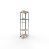 shelfplaza® 180x50x40cm HOME Scaffale metallo per carichi pesanti zincato con 5 ripiani con 175kg capacità di carico/Scaffali in metallo per garage come scaffali per ripostiglio o officina