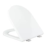 Práctica: tapa y asiento de WC con material de montaje para instalar desde arriba o abajo de la taza