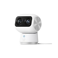 eufy Security Indoor Cam S350, due telecamere, telecamera di sicurezza con risoluzione 4K UHD con...
