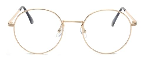Outray Retro B236 Round Metal Clear Lens Glasses2