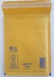 GOLD BROWN PADDED BUBBLE MAILING POSTAL BAGS ENVELOPES BY AROFOL size 4 180 x 265mm PACK OF 50