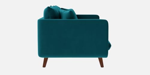 Image of Rejol Velvet 2-Seater Sofa Luxurious Comfort for Living Rooms and Offices (Teal Blue, 2 Seater)